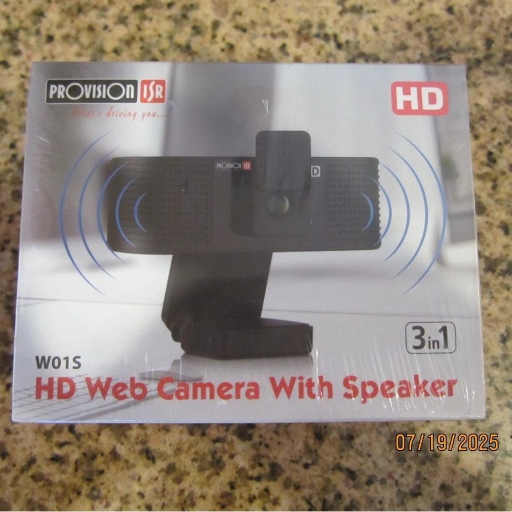 Provision ISR W01S HD Web Camera With Speaker NEW SEALED